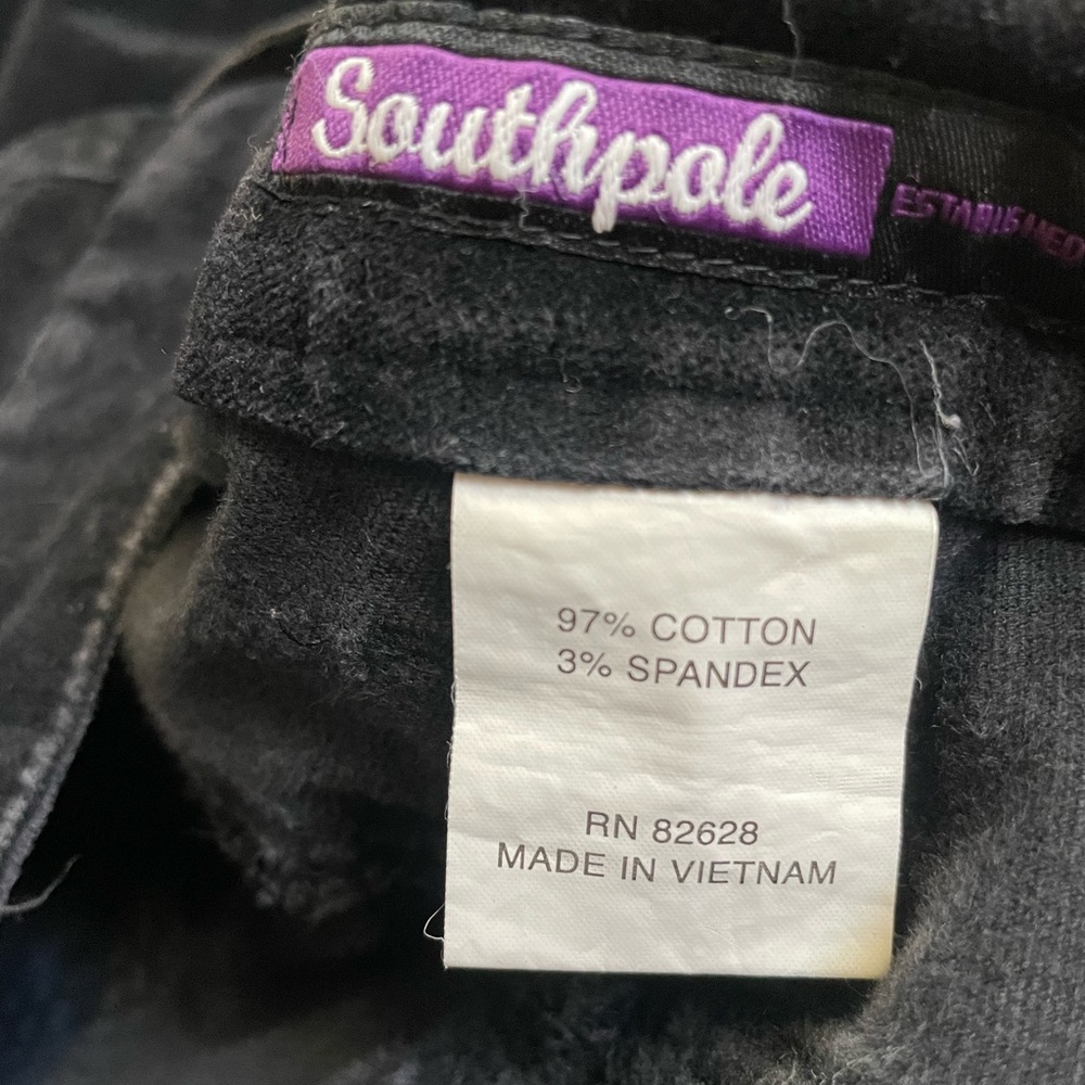 Y2k South Pole velvet womens pants - Picture 6 of 14